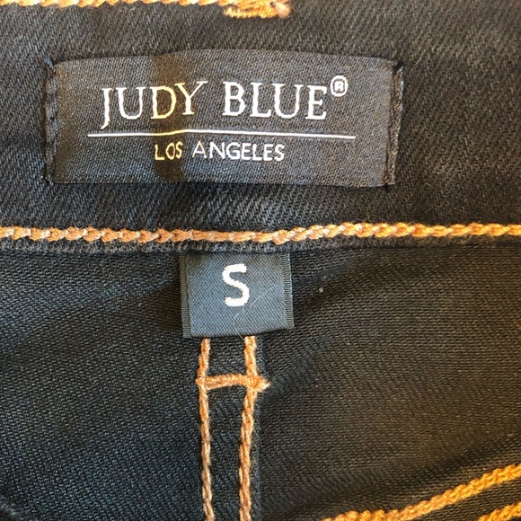 Judy Blue Classic 5 Pocket Dark Denim Jean Shorts Size S - Picture 5 of 7